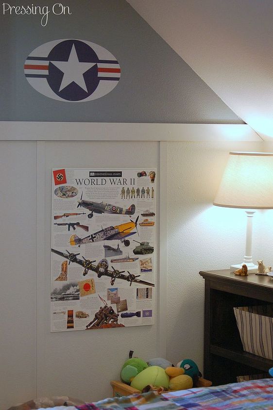 my 2012 projects, crafts, World War II themed boys room