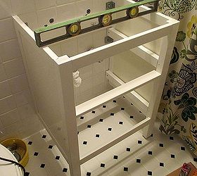 bathroom renovation how to install an ikea hemnes sink cabinet, bathroom ideas, plumbing