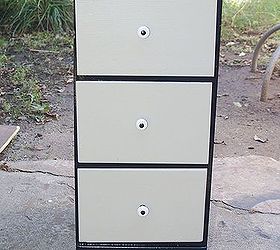 recycle and repurpose of desk part iii, painted furniture, repurposing upcycling, Used the top drawer pulls from our very first desk to stand repurpose go to posts page to see