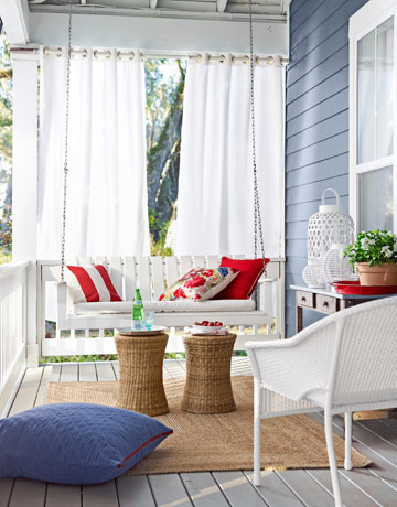 summer porch inspiration, outdoor living, Source Country Living
