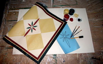 How to make a Floorcloth for Christmas