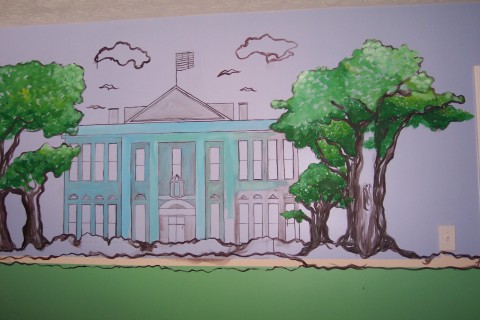 sleep at the white house, Sorry this is the 3rd Step Filling in colors