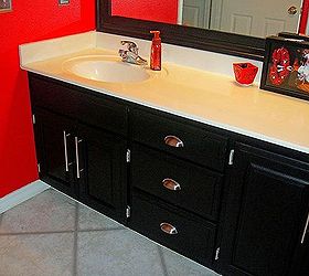 Bathroom Cabinets Reveal Using Reclaim Paint Hometalk