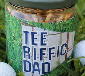 diy fathers day jar craft, crafts, decoupage, This salsa jar turned into a easy cute and frugal Father s Day DIY gift