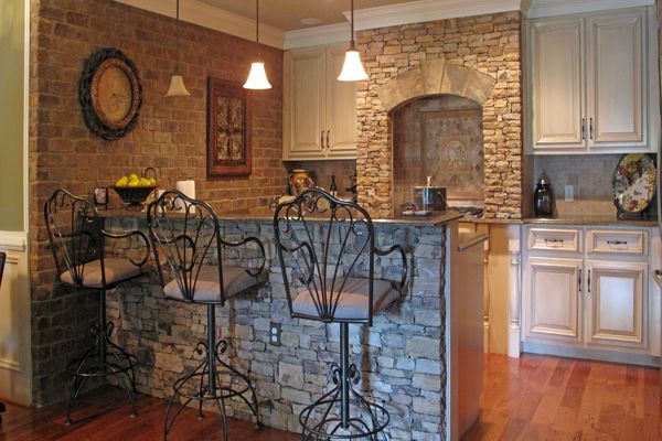 this was a fun project because it was unfinished basement for a few years when we, basement ideas, home decor, kitchen design, living room ideas, Terrace Level kitchen