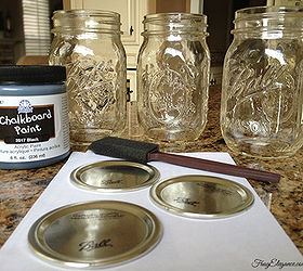 easy mason jar utensil holders, crafts, mason jars