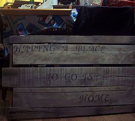 pallet wood to aged sign, pallet, repurposing upcycling