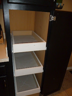installing rolling shelves in kitchen cabinets, closet, garages, kitchen cabinets, shelving ideas, woodworking projects