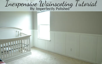 Inexpensive Wainscoting {Nursery Board and Batten}