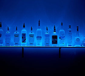 led lighted wall mounted liquor shelves bottle display, WALL MOUNTED LIQUOR SHELVES