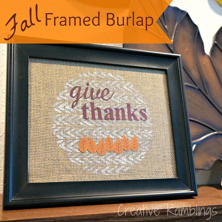 fall framed burlap, crafts, Fall Framed Burlap