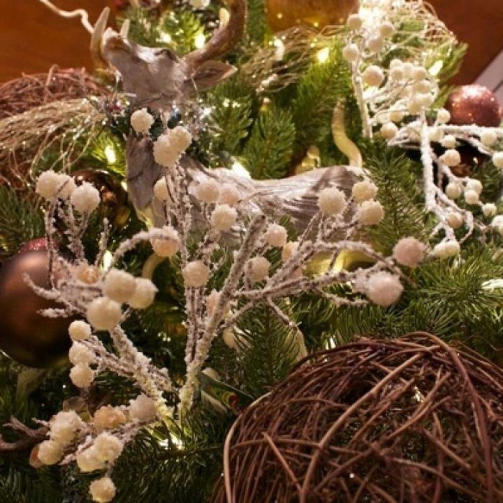 decorao de natal rstica e brilhante