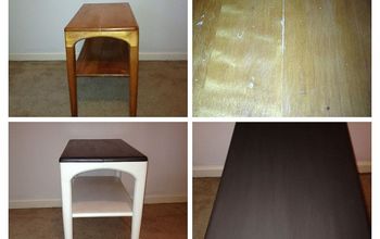 Mid-Century end table before & after