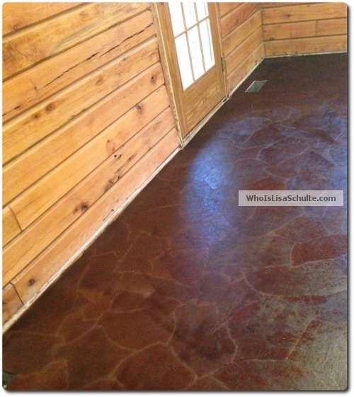 my brown paper bag floor, diy, flooring, how to, tile flooring