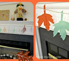 thanksgiving thankful banner, crafts, seasonal holiday decor, thanksgiving decorations, My family and I hung our banner across the fireplace in our home s living room