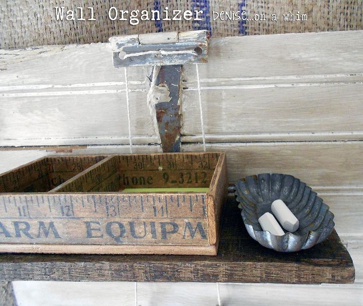 vintage desk organizing, craft rooms, home office, organizing, painted furniture, repurposing upcycling, A VIntage Ruler made into a box to hold post it notes