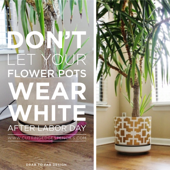 don t let your flower pots wear white after labor day, crafts, painting