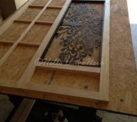 family tree becomes diy mirror for under 20, diy, how to, repurposing upcycling, woodworking projects, First side set and complete to the piece of art work