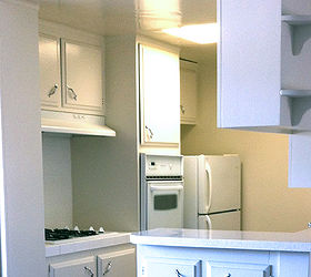 rental kitchen makeover blue kitchen, home decor, kitchen backsplash, kitchen design