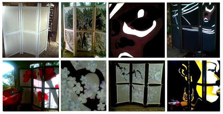 partition screens room dividers, crafts, home decor, All sorts partition screens wood and hand painted inserts