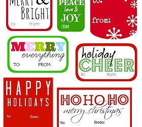 free printable christmas gift tags, christmas decorations, crafts, seasonal holiday decor