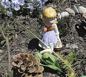 how to create a miniature garden with children, gardening, Almost everything used was thrifted or found items