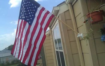 Thanks to my Dad for helping me to put up my American Pride!