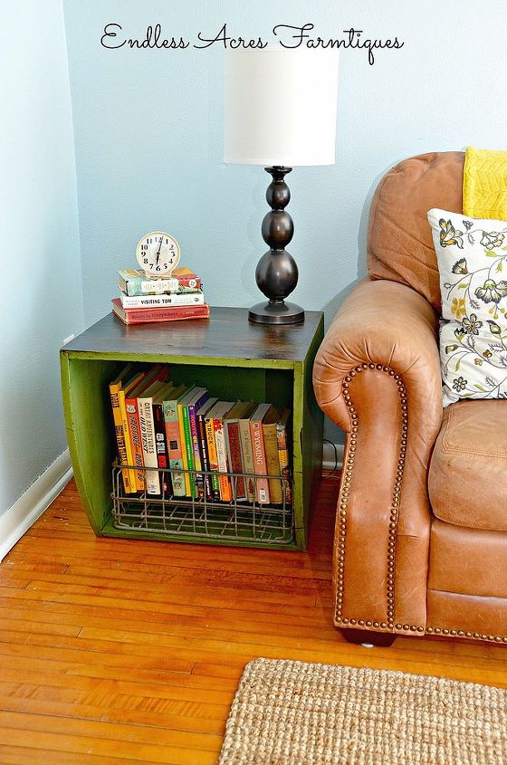 potato bin end tables, diy, home decor, how to, living room ideas, painted furniture, repurposing upcycling