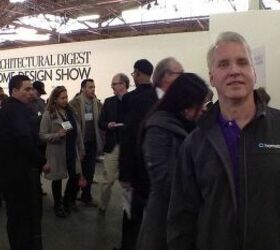hometalk visits the architectural disget home design show in nyc, He I am at the Architectural Digest Home Design Show in NYC