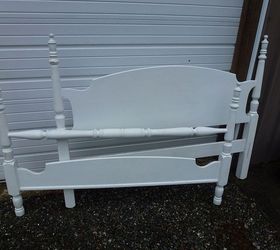 my head and foot board bench, diy, painted furniture, repurposing upcycling, Head foot bed board