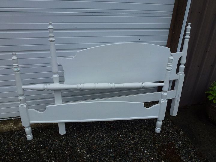 my head and foot board bench, diy, painted furniture, repurposing upcycling, Head foot bed board