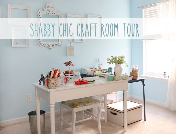 shabby chic craft room tour, craft rooms, home decor, shabby chic, storage ideas