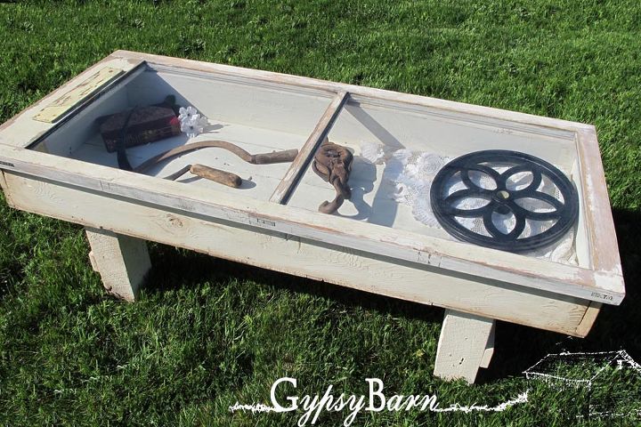 salvaged reno materials into a shadow box interchangeable coffee table, diy, painted furniture, repurposing upcycling, another option for display