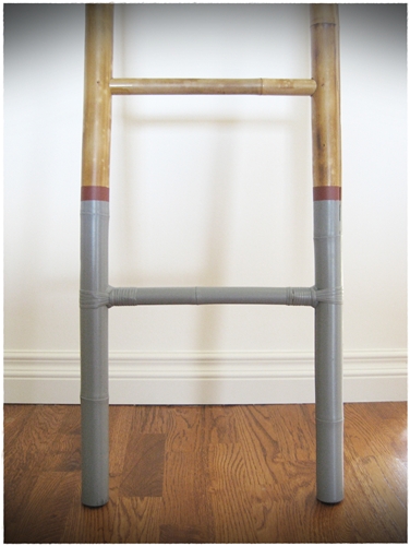 anthropologie dipped ladder legs, painting