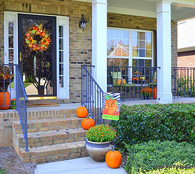 fall on my front porch, patriotic decor ideas, seasonal holiday d cor, wreaths, Fall front porch