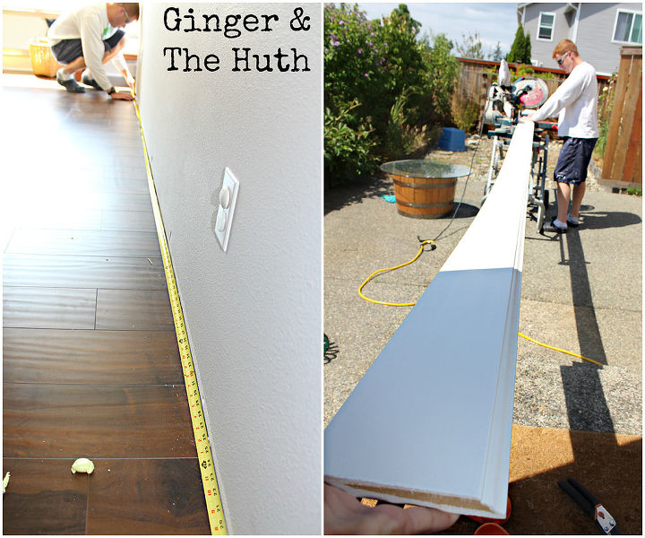 diy baseboard installation, diy, how to, wall decor, woodworking projects, The corners in our house were all straight forward 45 s