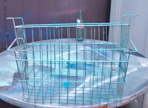 wire basket upcycle and repurpose, This is how I found them dirty