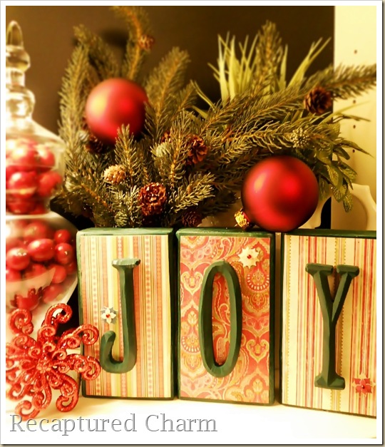 wooden blocks christmas decor, crafts, seasonal holiday decor, an extra 2 x 4 and some Christmas paper