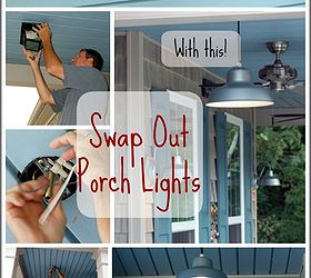 how to swap an old porch light with a hanging pendant, curb appeal, diy, how to, lighting, porches, Swap Out Your Porch Lights
