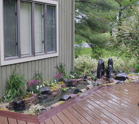 deck planter gains life, decks, gardening, ponds water features, New Living Deck Planter