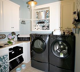 inexpensive laundry room makeover, home decor, laundry rooms