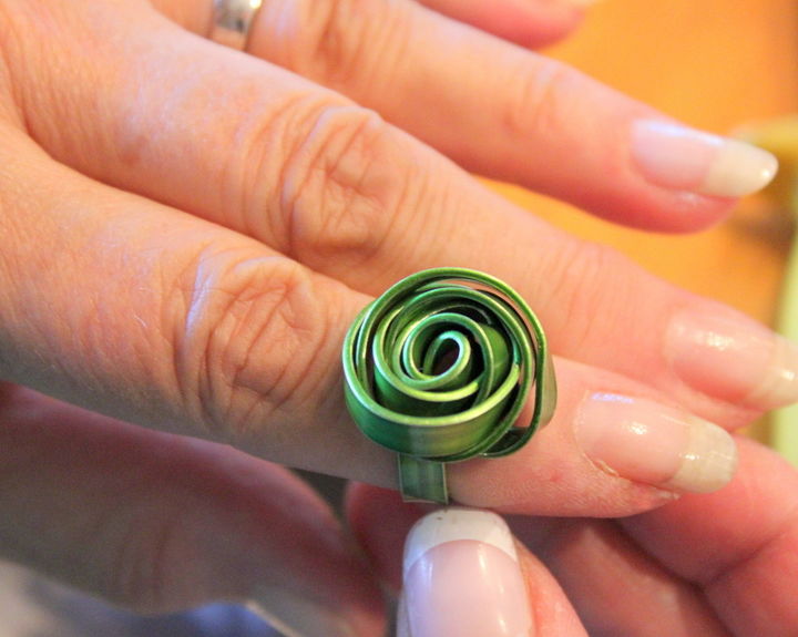 how to make a beautiful rose ring, crafts