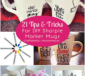 21tips tricks for diy mug designs with colorful sharpie markers, crafts, Photo courtesy of craftaholicsanonymous net