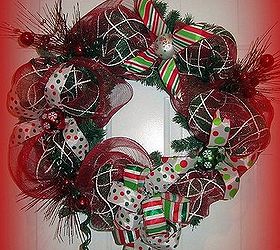 mesh wreath tutorial, crafts, seasonal holiday decor, wreaths