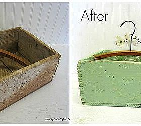 repurposed old crate and clothes hanger into tote, crafts, repurposing upcycling