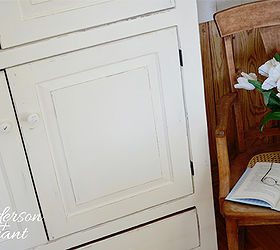 turning a bare wood cupboard into a painted and distressed pantry, closet, repurposing upcycling