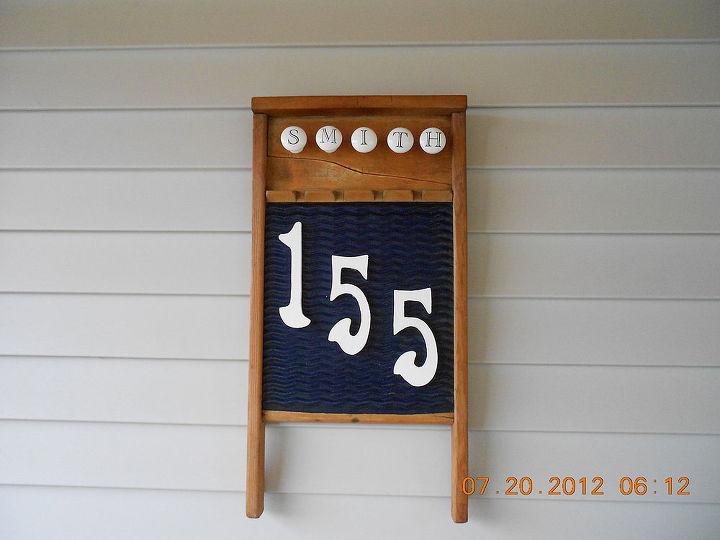 entry, crafts, curb appeal, New House Number Plaque