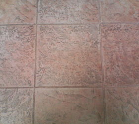 sealer to get tile floor and wall grout clean, bathroom ideas, home maintenance repairs, tile flooring, tiling, This kitchen floor was so dirty before Grout Shield