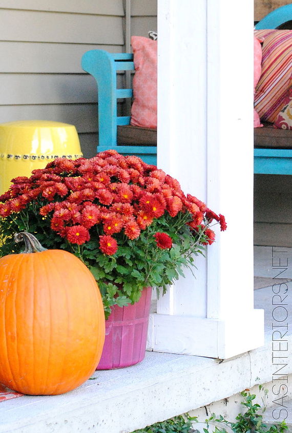 fall front porch, curb appeal, outdoor living, seasonal holiday decor