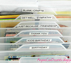 organizing my craft room greeting and craft card organizer, organizing, I m feeling so accomplished after organizing my greeting cards